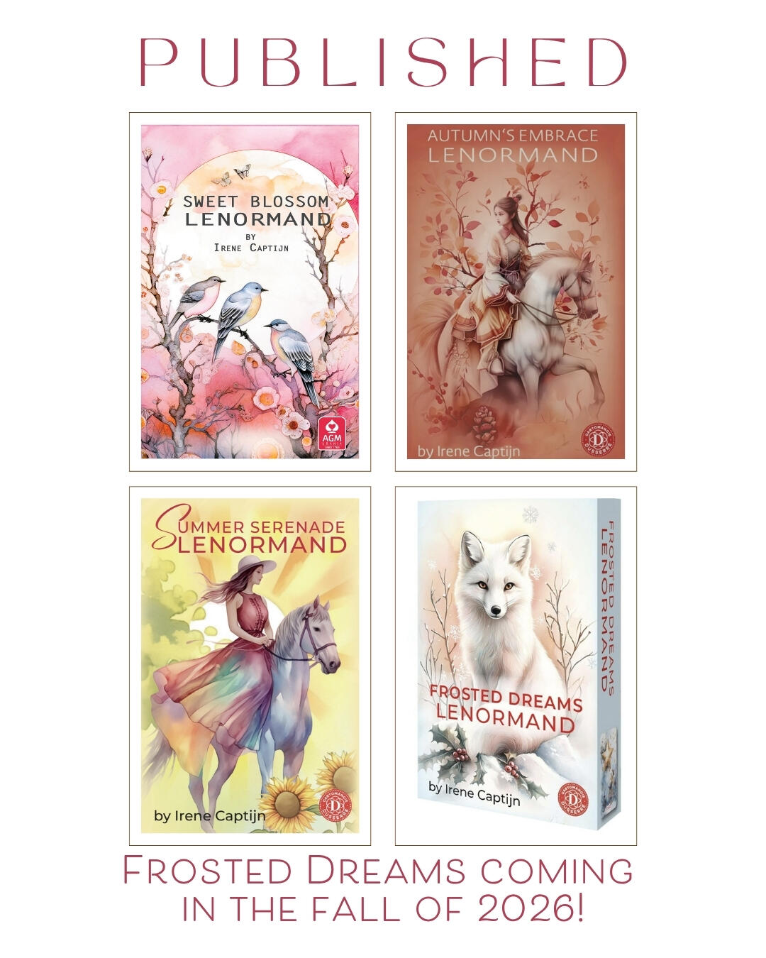 Sweet Blossom and Autumn's Embrace Lenormand Lenormand decks published by AGM Urania